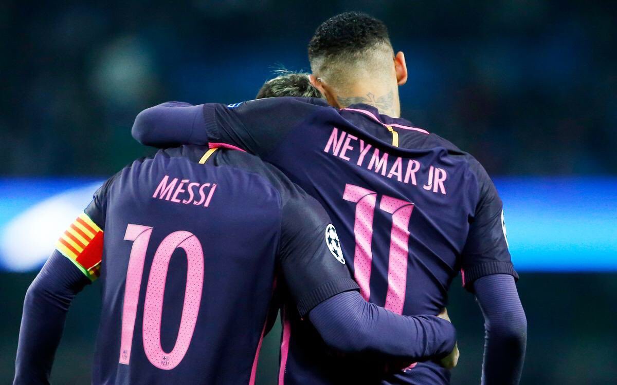 Neymar y Messi