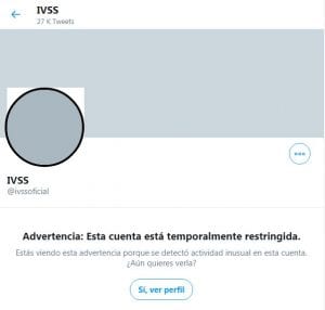 Cuenta restringida del IVSS