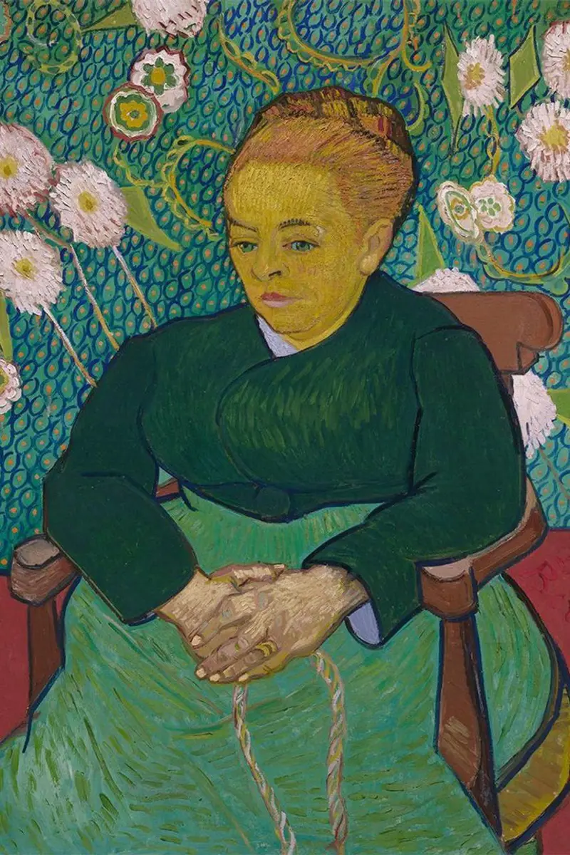 La esposa de Roulin retratada en 1889. Cortesía Museo Nacional de Bellas Artes
