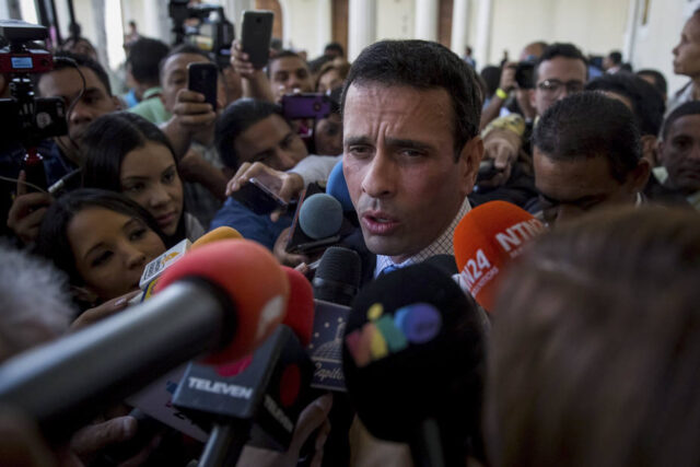 Henrique Capriles: El único inhabilitado es Nicolás Maduro