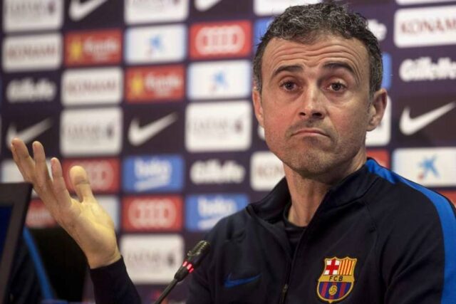 Luis Enrique: "El objetivo es hacer cinco goles"