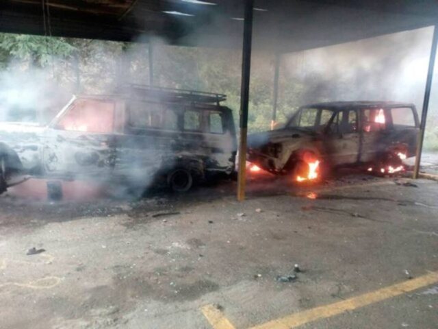 Quemaron la sede de Inparques en la Colonia Tovar