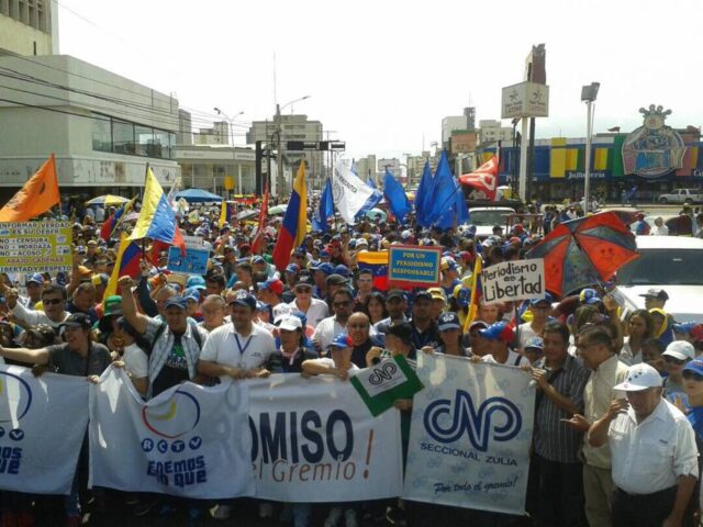 Zulianos marcharon al Minci para exigir libertad de expresión