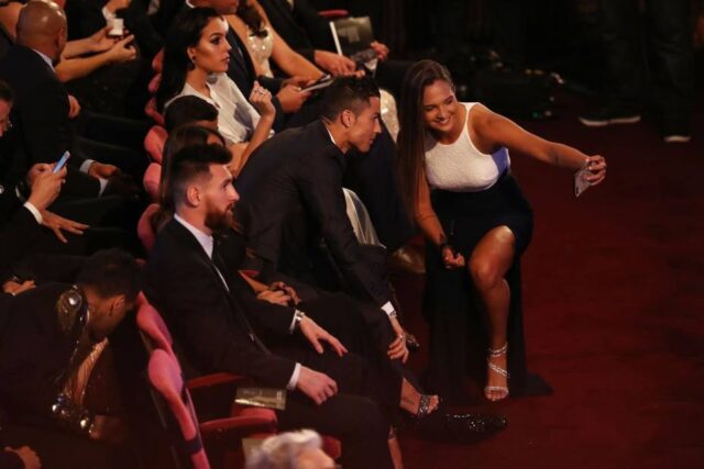 La selfie de Deyna Castellanos con Cristiano Ronaldo