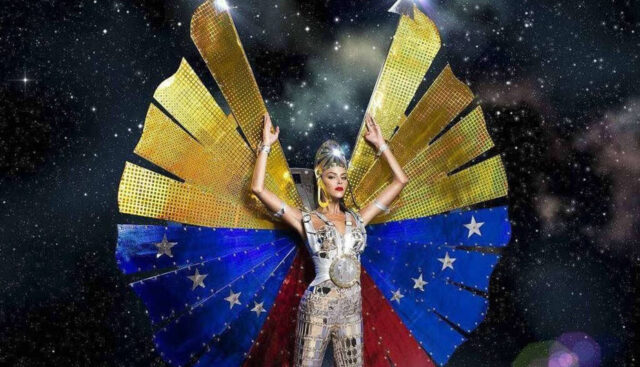 Traje típico de Keysi Sayago representa la lucha de la mujer venezolana