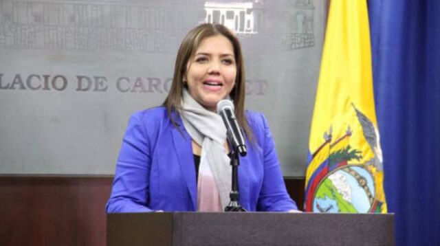 Designan a María Alejandra Vicuña como nueva vicepresidenta de Ecuador