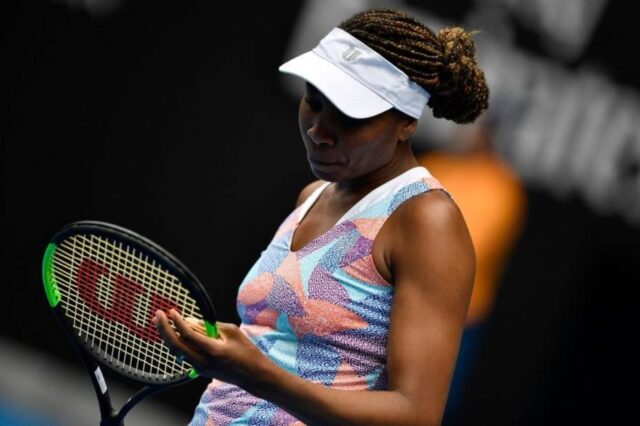 Venus Williams cayó en primera ronda del Abierto de Australia