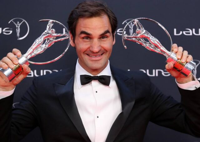 Federer fue elegido como Mejor Atleta por quinto año consecutivo