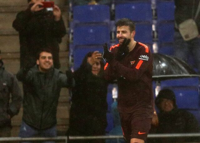 Piqué mantuvo invicto del Barcelona en la liga