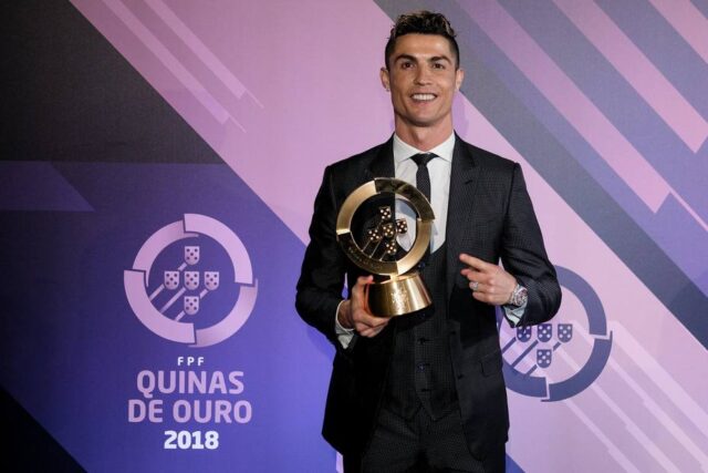 Cristiano Ronaldo fue designado como el mejor jugador portugués del año