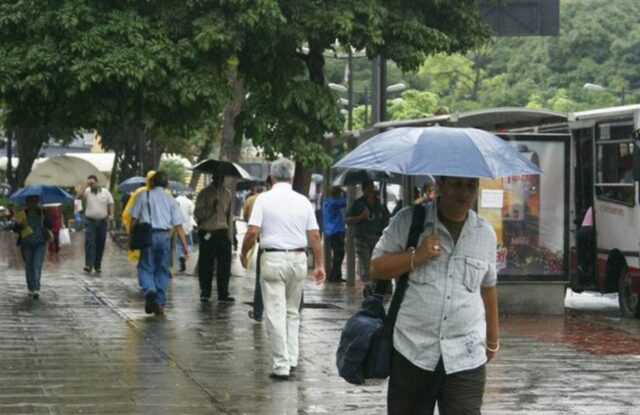 Inameh pronosticó nubosidad y lluvias en tres regiones del país