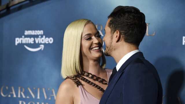 Orlando Bloom y Katy Perry juntos en el estreno de Carnival Row