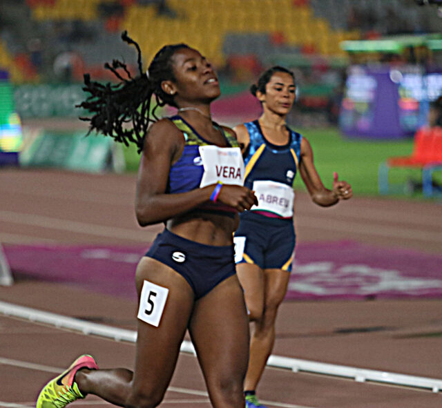 Lisbeli Vera consiguió su tercera medalla continental en los 100 metros