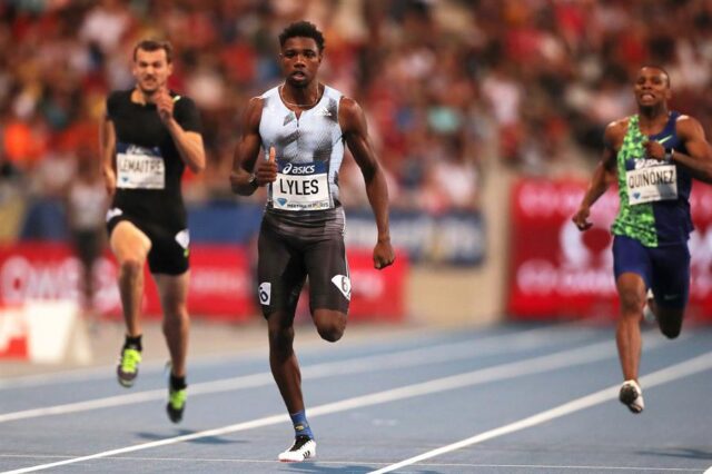 Noah Lyles le arrebató un récord en París a Usain Bolt