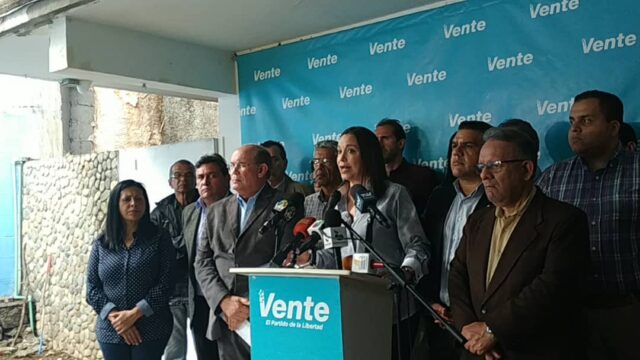 María Corina Machado: “Se acabó el tiempo de la retórica, hay que actuar”