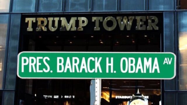 Solicitan que tramo frente a la Torre Trump lleve el nombre de Barack Obama