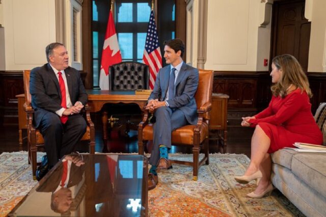 Pompeo agradece apoyo de Canadá para lograr una transición en Venezuela