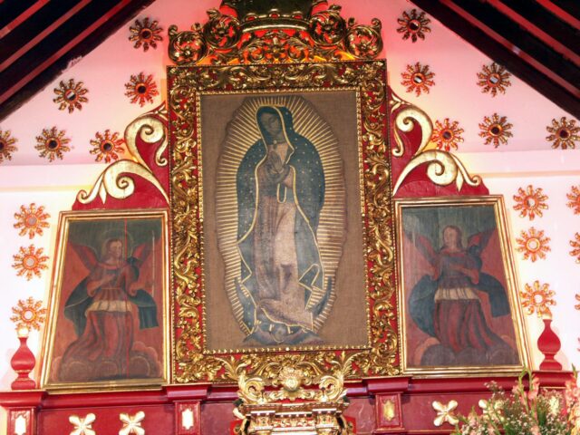 Detienen a mujer por golpear imagen de la Virgen de Guadalupe