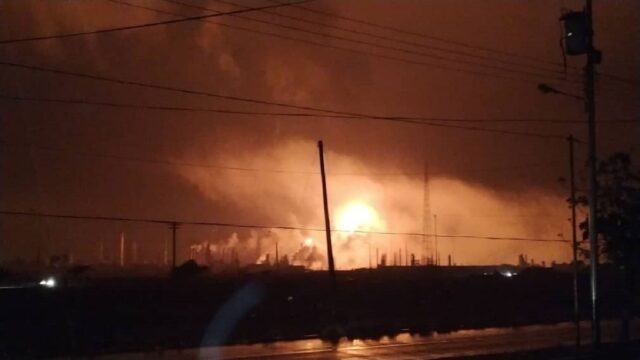 Incendio causó apagón en las refinerías Amuay y Cardón