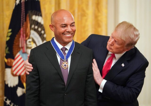 [VIDEO] Mariano Rivera recibió la Medalla de la Libertad de parte de Trump