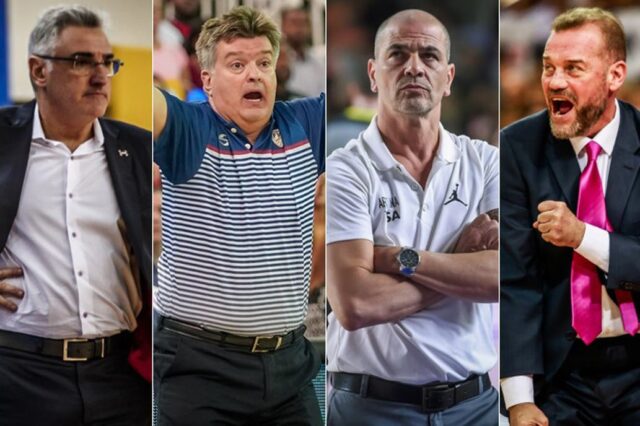 Los cuatro entrenadores que hacen historia en el Mundial de Baloncesto