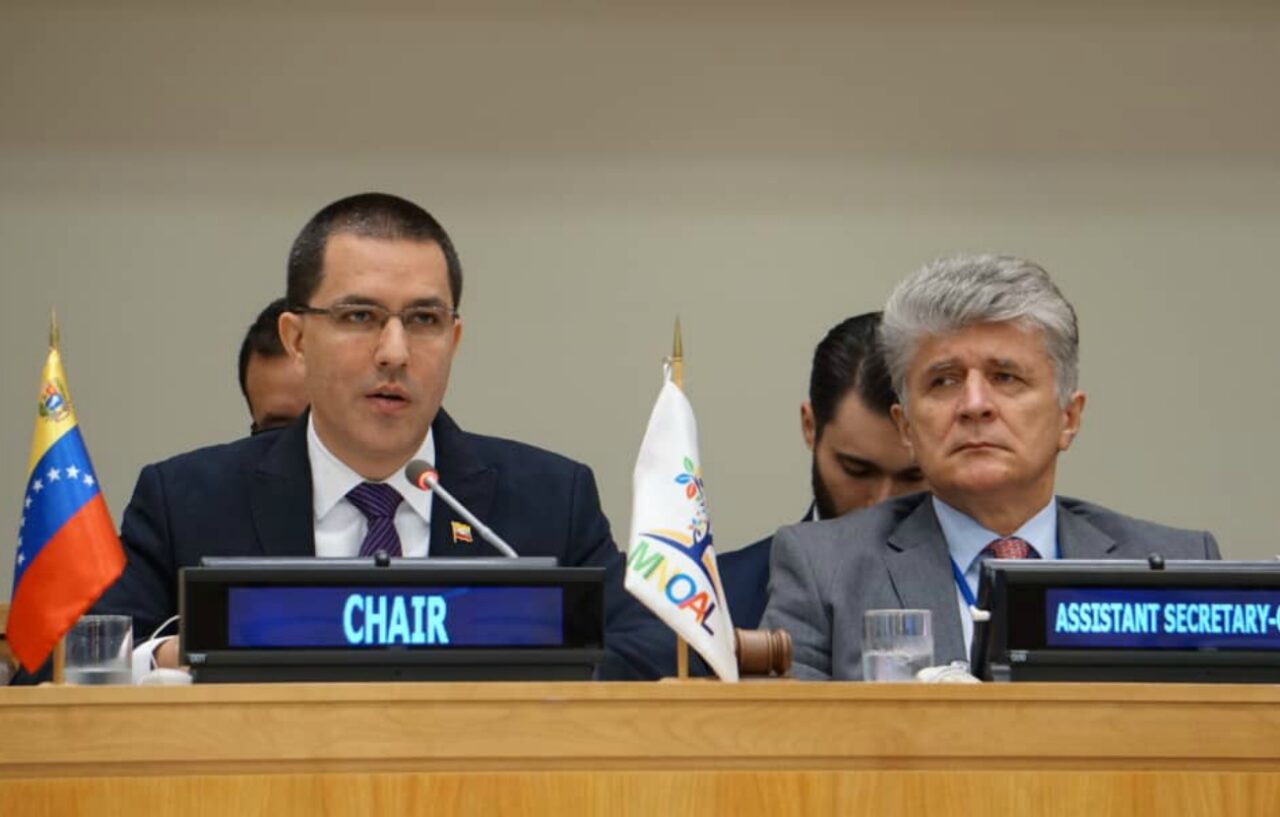 Jorge Arreaza en el MNOAL