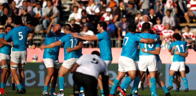 Los Teros de Uruguay vencieron a Fiji en el Mundial de Rugby 2019