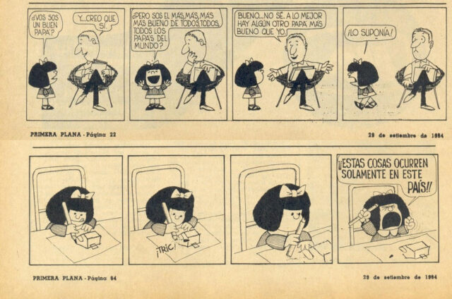 Hoy, hace 55 años, se publicó la primera tira de Mafalda