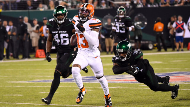 [VIDEO] Odell Beckham anotó un touchdown de 89 yardas contra los Jets