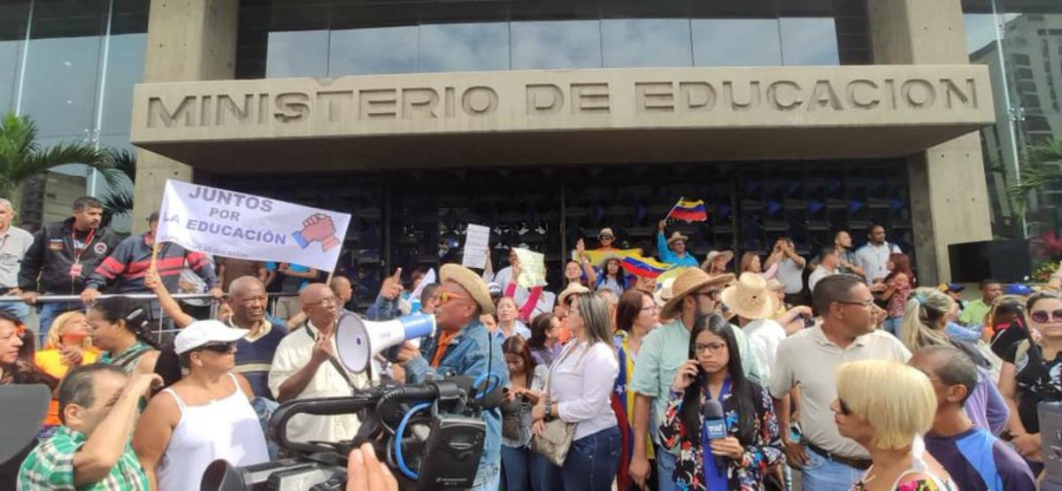 Protesta de maestros
