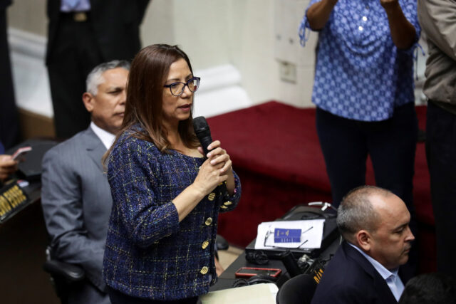 Tania Díaz propuso la creación de una comisión mixta que investigue a Juan Guaidó