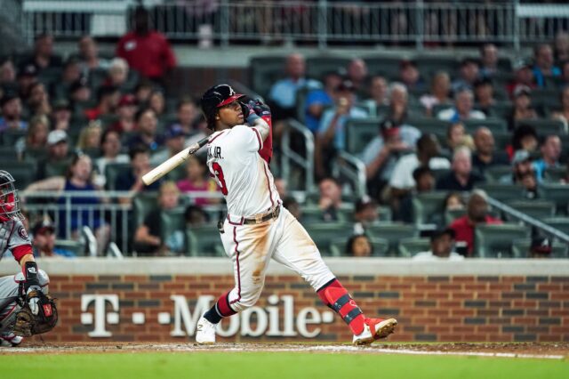 [VIDEO] Ronald Acuña sacó jonrón 37 y estafó la base 34