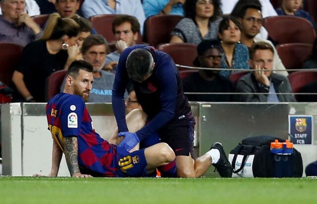 Ernesto Valverde confirmó molestia de Messi en el abductor