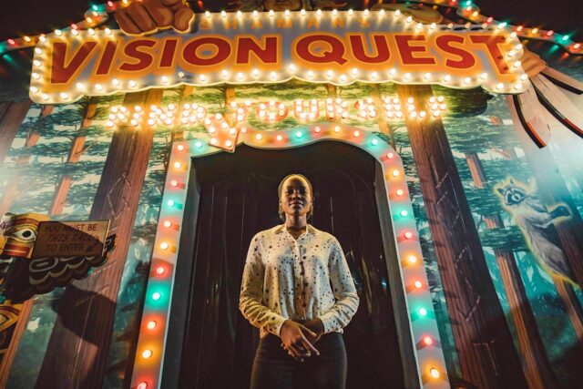 Lupita Nyong'o asusta en el Halloween Horror Nights de Universal