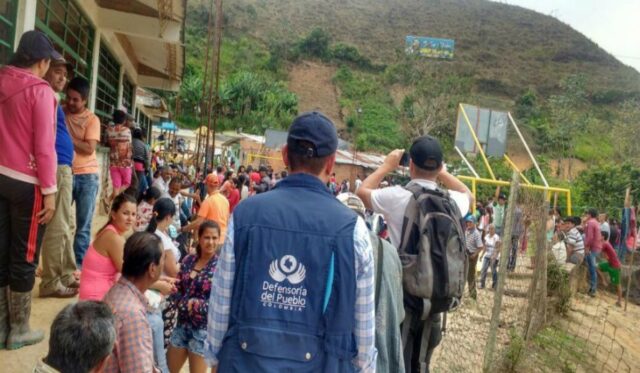 Más de 15.000 desplazados dejó conflicto armado colombiano en 2019