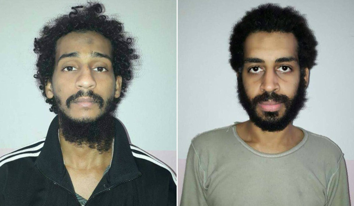 El Shafee el-Sheikh -izquierda- y Alexanda Kotey -derecha| AFP