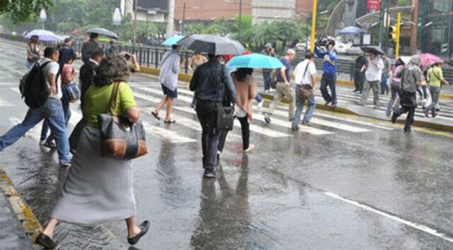 Inameh pronostica lluvias variables con actividad eléctrica para este jueves