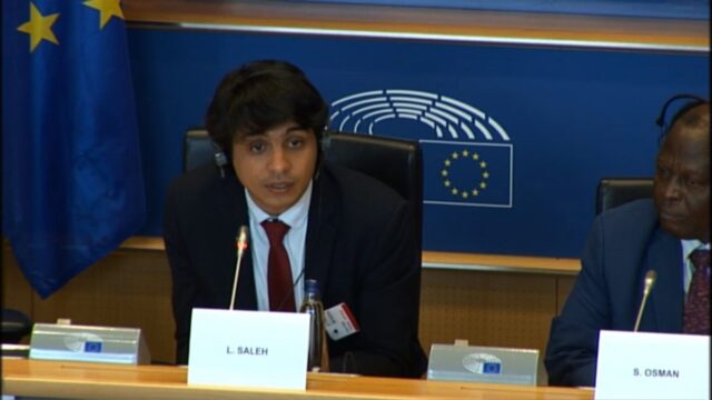 Lorent Saleh defendió en el Parlamento Europeo las sanciones contra el régimen de Maduro