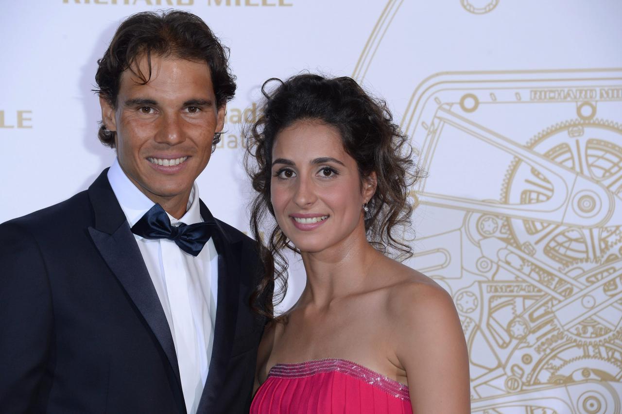 Nadal y su novia-AFP