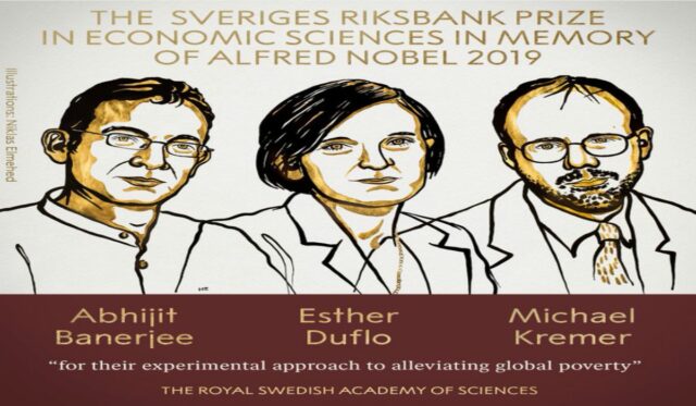 El Nobel de Economía de 2019 fue otorgado a Banerjee, Duflo y Kremer