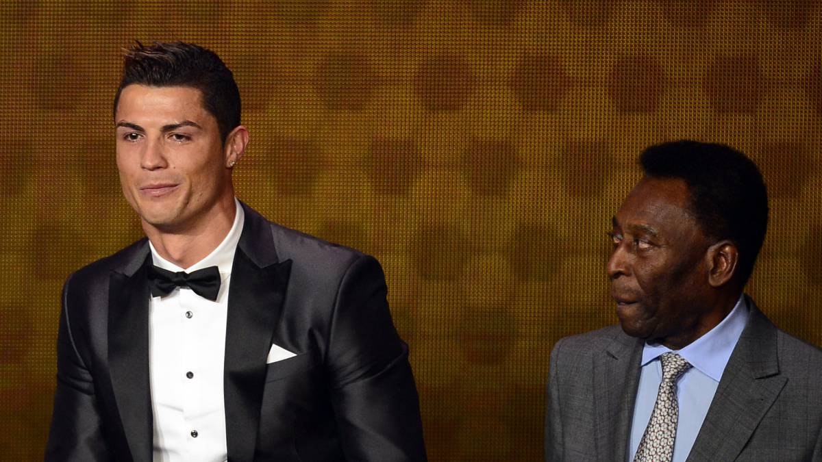 Cristiano y Pelé-AFP