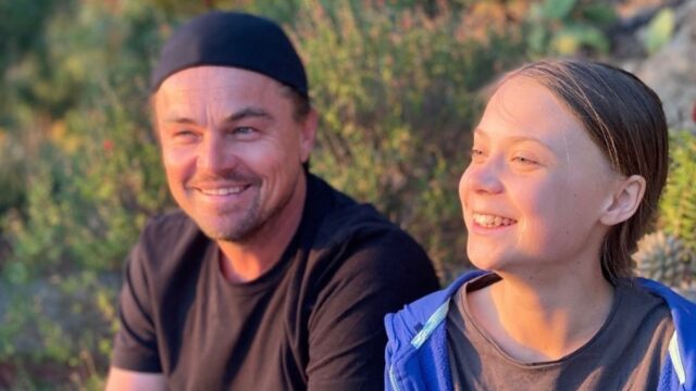 Leonardo DiCaprio y Greta Thunberg finalmente se conocieron