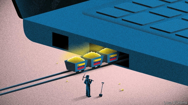 Ante la pérdida del valor del bolívar, venezolanos juegan por oro virtual