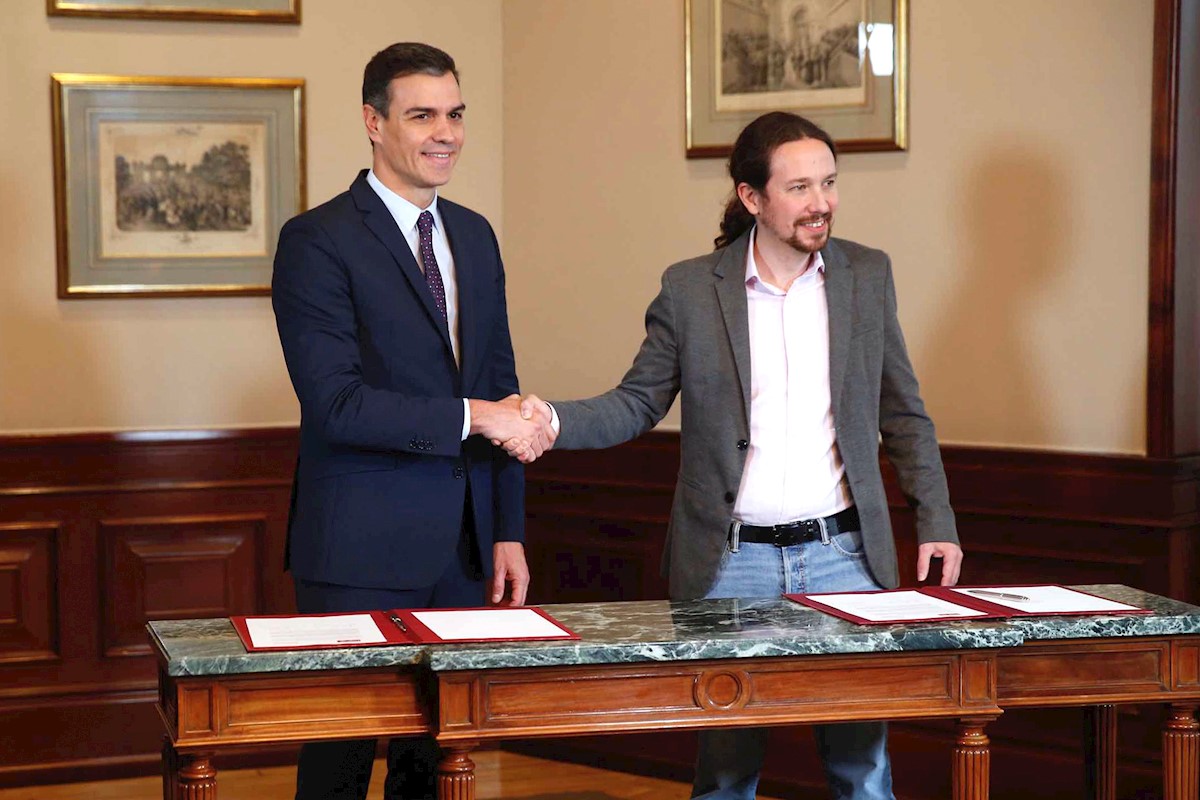 Pedro Sánchez y Pablo Iglesias