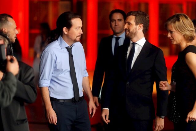 El “todos contra todos” marca el único debate electoral televisado en España