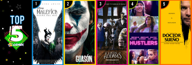 El poder de “Maléfica: Dueña del mal” sigue en la cima de Top 5 de Cinex