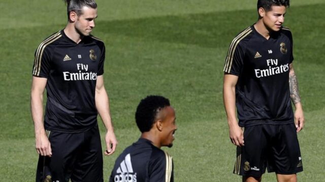 James y Bale se entrenan pero no estarán contra el Galatasaray