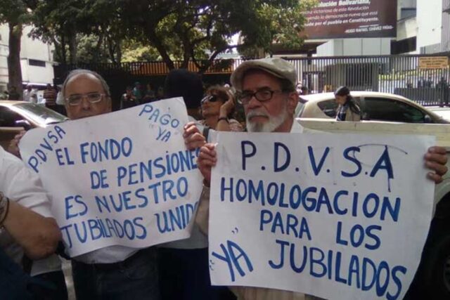 Jubilados de Pdvsa reiteran denuncias por impagos de beneficios pendientes