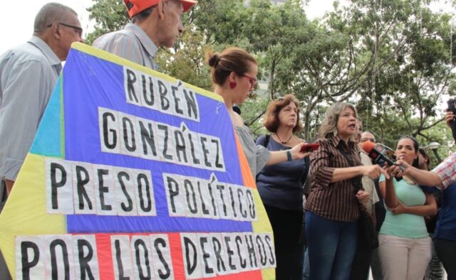 Intersectorial de Trabajadores de Venezuela exige la liberación de Rubén González