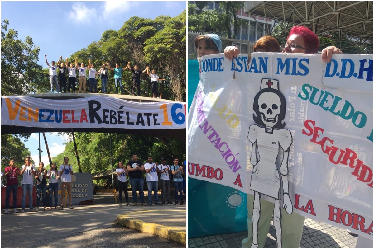 Protestas en Caracas
